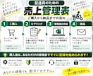 配達員向け売上管理表を作成します 売上・経費を入力するだけ！実質時給・利益・1件単価を自動計算 イメージ4