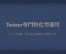 Twitter専門特化型運用2週間運用します Twitter特化型運用で本気の運用しませんか？ イメージ1