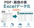 PDF・画像の表を集計できるExcelに変換します 請求書・明細・一覧表を、並べ替え・集計できる形に イメージ2