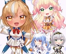 商用◎SDキャラ(ミニキャラ／デフォルメ)描きます Vtuber・配信者用素材に！商用利用・早期納品も可能です◎ イメージ2