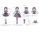 Vtuber,IRIAM配信者向け立ち絵制作します キャラデザ持ち込み割引あります イメージ3