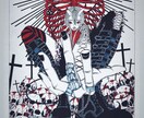 オリジナルアナログイラスト描きます ダークで緻密なかっこいいイラストが得意です イメージ1