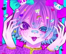 イラストオーダー　SNSのアイコン等描きます ポップなデジタルイラストを描きます。 イメージ2