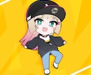 商用利用可・女の子のミニキャライラスト描きます グッズ・歌ってみた・サムネイルなどお気軽にご相談下さい！ イメージ4