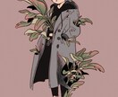 ローファイな女の子と植物のイラスト描きます 小説雑誌の扉絵経験あり。イマドキの人に響くローファイイラスト イメージ8