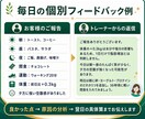 食事写真で14日間ダイエット伴走します 現役トレーナーが毎日個別助言＆途中で軌道修正で安心！ イメージ8