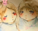 水彩×似顔絵⭐︎手描きで一点もののアイコン描きます “ふわかわ水彩”イラストであなたのだけのSNSアイコン イメージ5