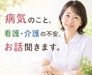 チャットで7日間、相談聴きます ナース歴41年、病は気から。あなたの不安に寄り添います イメージ1