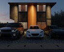 実績作りの為、基本料金で4アングル作成できます フォトリアルな建築パース！住宅・店舗お任せ下さい。 イメージ5