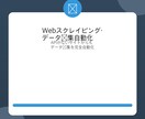 Webスクレイピングでデータ収集を自動化します 競合調査・在庫監視・リスト作成｜Python対応 イメージ1