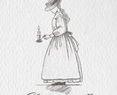 線画イラストのロゴマークを作成いたします 深み・奥行き・ストーリー感のあるロゴデザインです☆ イメージ6