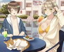 ご希望のイラスト描かせていただきます SNSアイコンや一枚絵、キャラデザ、漫画など幅広く！ イメージ4