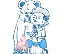 要望にそったイラストをお描きします アイコンや挿絵、創作のキャラクターなどイラストをお描きします イメージ3