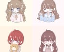 アイコン等に使えるミニキャラやイラストを作成します ゆるくてふわふわな雰囲気の可愛いイラストをお描きします！ イメージ2