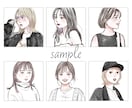 素敵な似顔絵お描きします オシャレで優しい女っぽさもある雰囲気で目をひくアイコンなど！ イメージ6