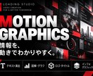 モーショングラフィックスで伝わる映像を制作します 印象的に見せるモーショングラフィックスを制作します イメージ1