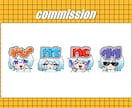 Twitch・YouTubeのスタンプ作成します 目を引く可愛いオリジナルスタンプやバッジを作ります！ イメージ4