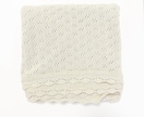 ブランケット販売してます 透かし編みが可愛い「100%コットン素材」の淡色ブランケット イメージ2