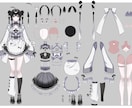 理想にそったパーツ分けイラストを制作致します パーツ分け済PSD、キャラクターデザインを担当いたします イメージ3