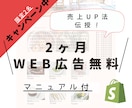 売上UP法伝授！ShopifyでECサイト作ります 【２名限定】Web広告運用２ヶ月無料キャンペーン中 イメージ1