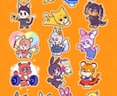 商用可！レトロで個性的、動物キャラセット作ります 広報・配信・グッズにも使えます◎ イメージ10
