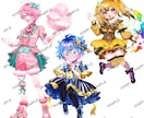 かわいい立ち絵・1枚絵イラスト制作いたします 衣装デザインからこだわったイラストを制作いたします!! イメージ4