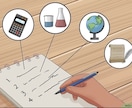 中学生必見！/テスト期間の学習計画を立てます 遂行状況の確認までやります。自分に甘くしてしまう方におすすめ イメージ1