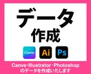 Canva・Ai・PSDデータを作成いたします お手元の情報をCanva・Ai・PSDデータに！ イメージ1