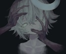 厚塗りでダークな雰囲気のイラスト制作します オリジナルの一枚絵、動画用サムネイルなど イメージ7