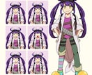 人物イラスト描きます TRPGやゲームの立ち絵、配信などに使えるイラストになります イメージ5