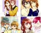 かわいいアイコン絵やイラストなどお届けいたします 等身からデフォルメまで幅広い領域OK◎ イメージ1