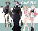 TRPG等の立ち絵承ります 顔〜全身依頼可能！お気軽にご依頼ください♪ イメージ4