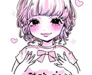 甘くてかわいい似顔絵描きます ロマンティックでかわいい色合いの似顔絵♪ イメージ2