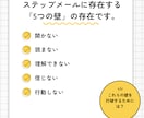 顧客を行動させるステップメールを格安で執筆します 共感プロモーターがあなたの想いを言語化し、申し込みに繋げます イメージ3