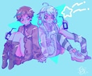 一枚絵を描きます 楽曲サムネイルなどキャッチーなイラストをお求めの方に イメージ3