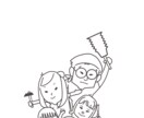 笑顔になれる似顔絵描きます 大切な方へ想いのこもったイラストを届けます。 イメージ3