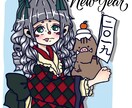 TwitterやSNSの可愛いアイコン描きます 独特の絵の描き方であなたのだけの可愛いアイコン描きます イメージ6