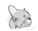 シンプル＆おしゃれ｜写真を元に線画イラスト描きます 全身・背景無料、ふんわり優しい・儚げ繊細な大人可愛いアイコン イメージ3