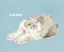 ねこちゃん似顔絵イラストお描きします うちの子グッズや贈り物、アイコンや名刺などに♪ イメージ1