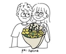 目が特徴的なpopな似顔絵イラストかきます イラストを通して笑顔を届けたいです！ イメージ4