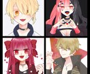 SNS用アイコン・配信・TRPG用立ち絵等描きます キャラデザ・絡み絵なども描けます！ イメージ1