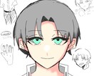 バストアップのアニメ風イラストを描きます オリキャラのアイデア提供になれば嬉しいです イメージ3