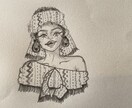 オシャレで魅力的な女性を手描きします アイコン、ロゴ、観賞用に♪ 私の得意分野活かします！！ イメージ4