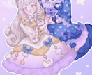 貴方のキャラクターを可愛いく描きます 可愛いモチーフ背景や衣装を描くのが得意です！ イメージ8