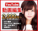 2,000円〜★YouTube動画編集代行します YouTubeの動画編集を価格2,000円〜から編集します！ イメージ1