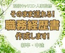 そのまま送れる！職務経歴書を作成しますます 現役キャリコン人事監修。そのまま使えるをモットーに作成！ イメージ1
