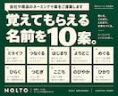 意味と選び方付きのネーミング10案を作ります 会社・商品・サービス名。読み方と候補比較表付き イメージ1