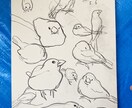 東京藝大出身者が挿絵を描きます 挿絵に使う人物や植物などのスケッチをします イメージ10