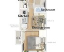 予約率を上げる！「集客用」3D間取り図作成します 唯一無二の”マーケティングツール”をお届け | 鳥瞰・俯瞰 イメージ7