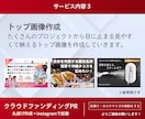 クラウドファンディングフルサポート＋PRします クラウドファンディングの専門家が、丸ごと作成＋PRします！ イメージ7